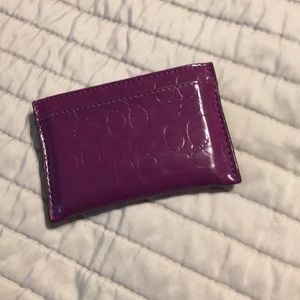Coach card holder
